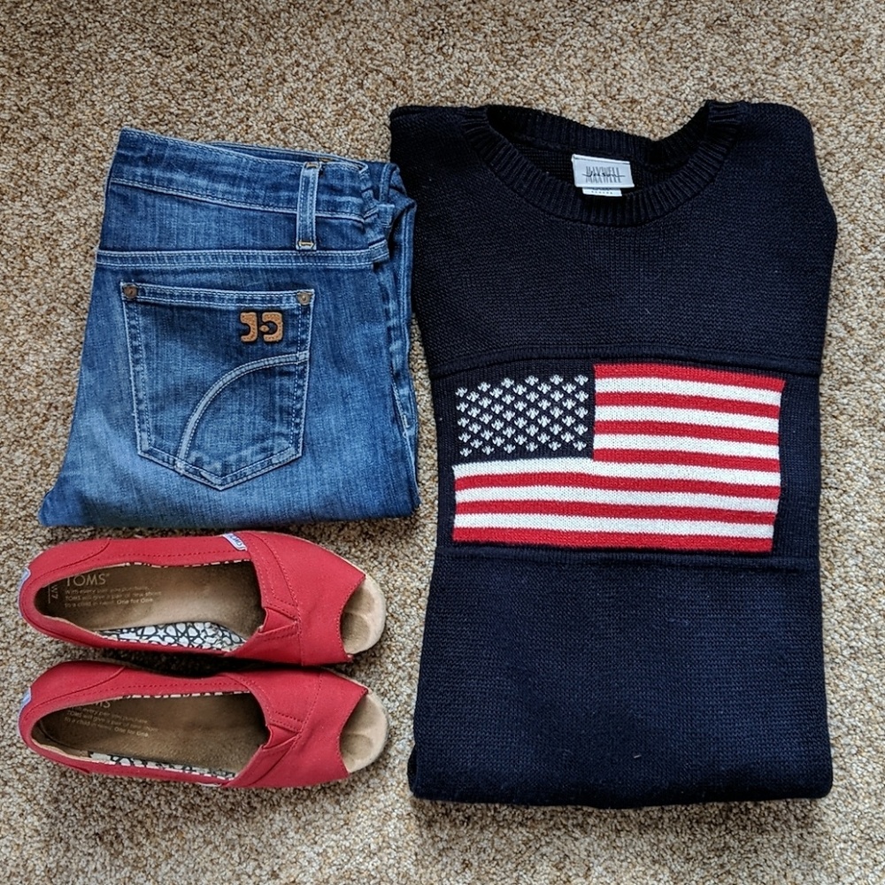American flag sweater